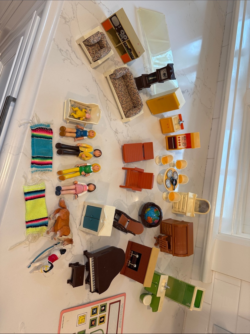 Vintage Fisher-Price dollhouse Furniture and Accessories - Multi Color